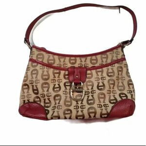 Etienne‎ Aigner Signature Red leather shoulder bag